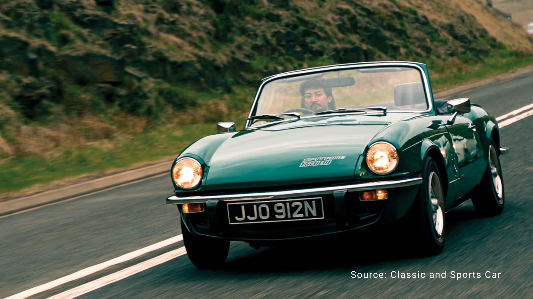 Car Model Names - green Triumph Spitfire car