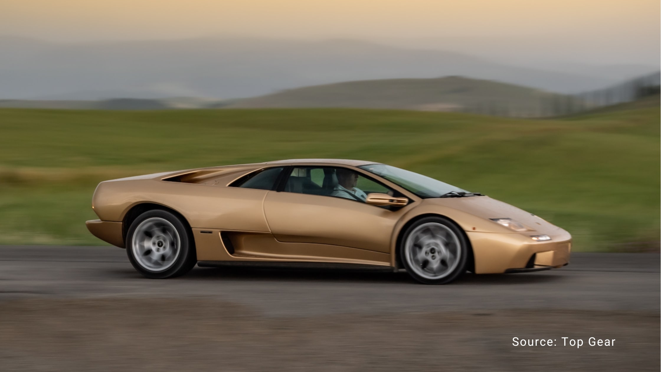 Car Model Names - gold Lamborghini Diablo