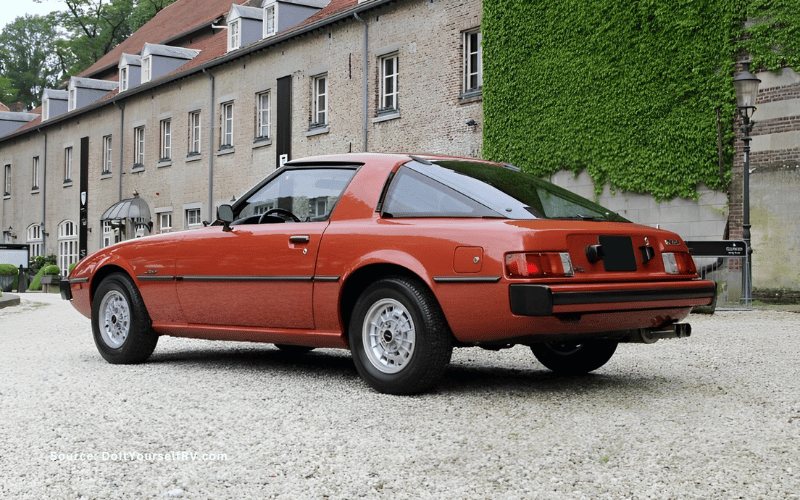 Australia car - red orange 1979 Mazda RX-7