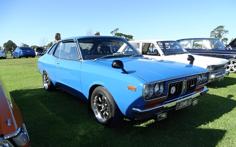 Australian car - blue Datsun 200B SX