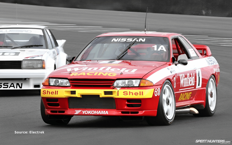 Australian car - red Gibson Nissan R32 GTR