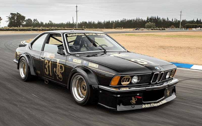 Australian car - black JPS BMW 635 CSi Coupe