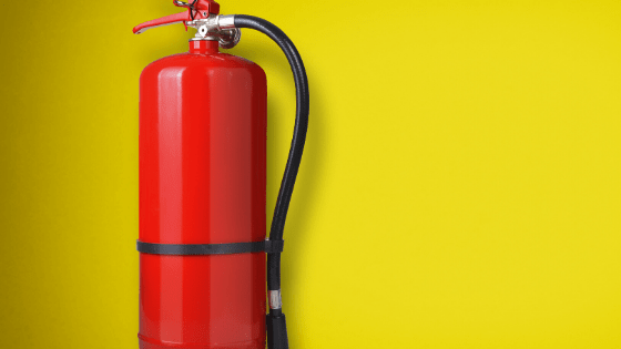 Fire extinguisher car emergency kit