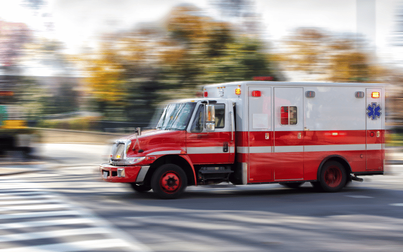 Emergency Vehicles - ambulance driving fast